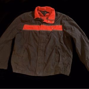 Vintage black with red stripes Tommy Hilfiger large